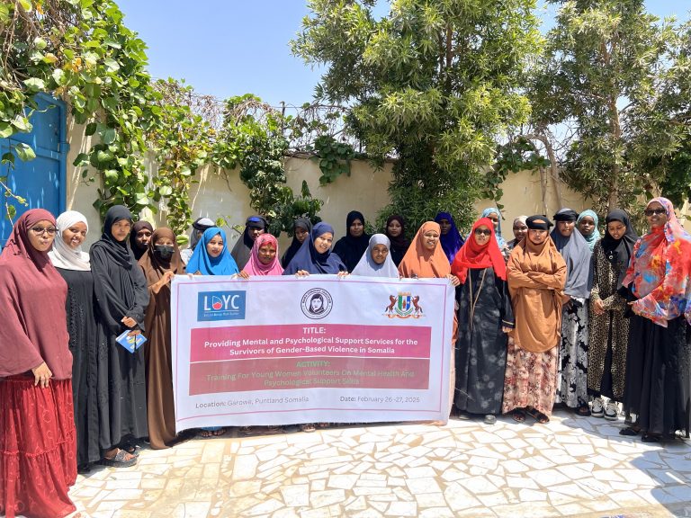 Training of 30 Young Women Volunteers on Mental Health and Psychosocial Support Skills in Garowe, Somalia
